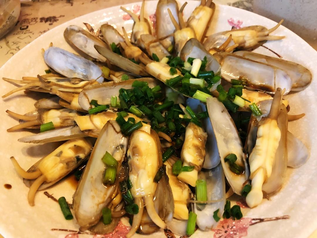 葱油蛏子