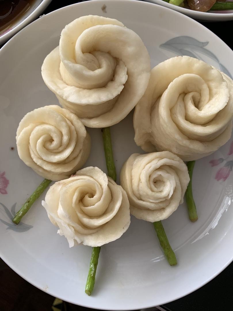 玫瑰花馒头