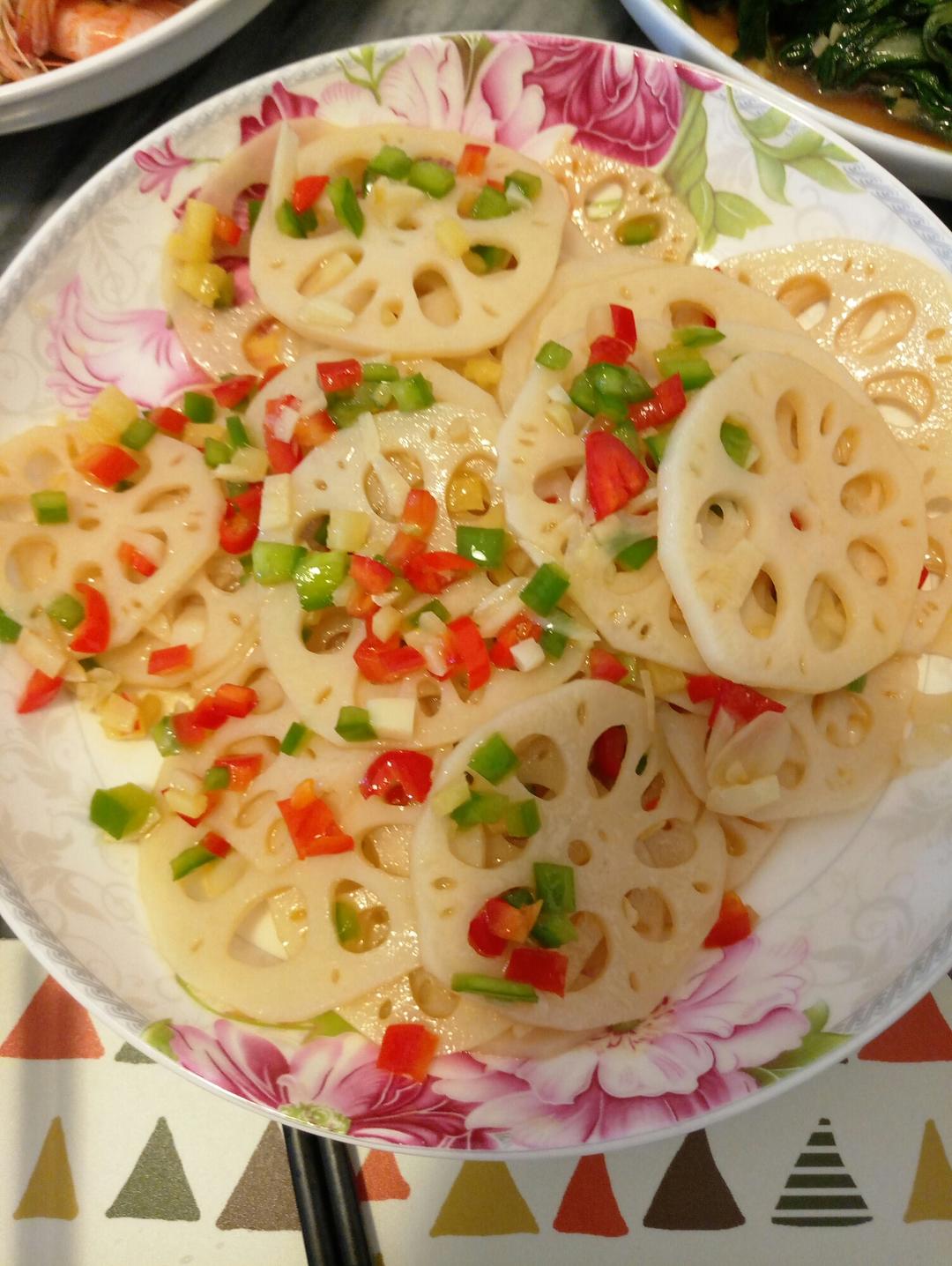 炝拌莲藕的做法