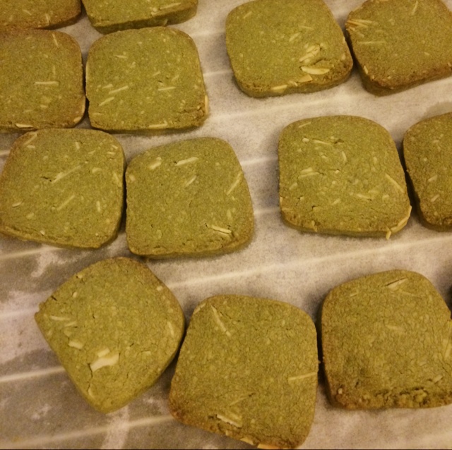 抹茶杏仁饼干