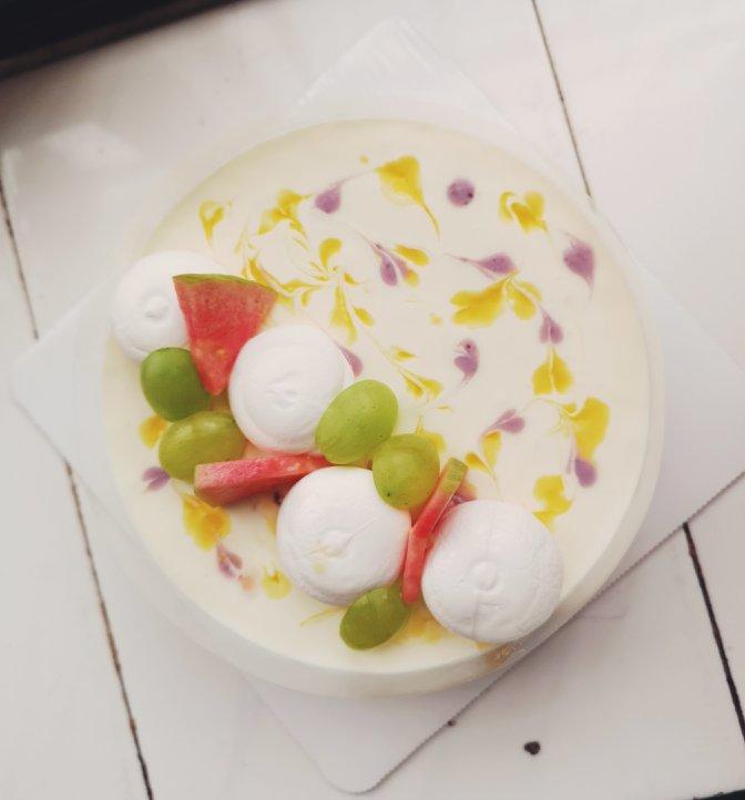 蓝莓百香果芝士蛋糕