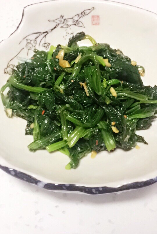 凉拌菠菜 Spinach Salad