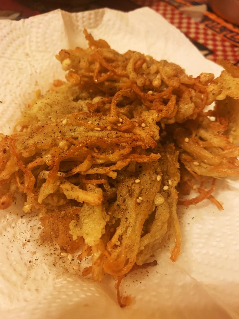 巨香巨酥脆的椒盐金针菇🔥比肉还要好吃百倍