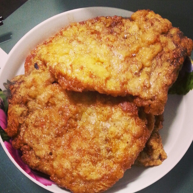 king of bird做的椒盐炸猪排