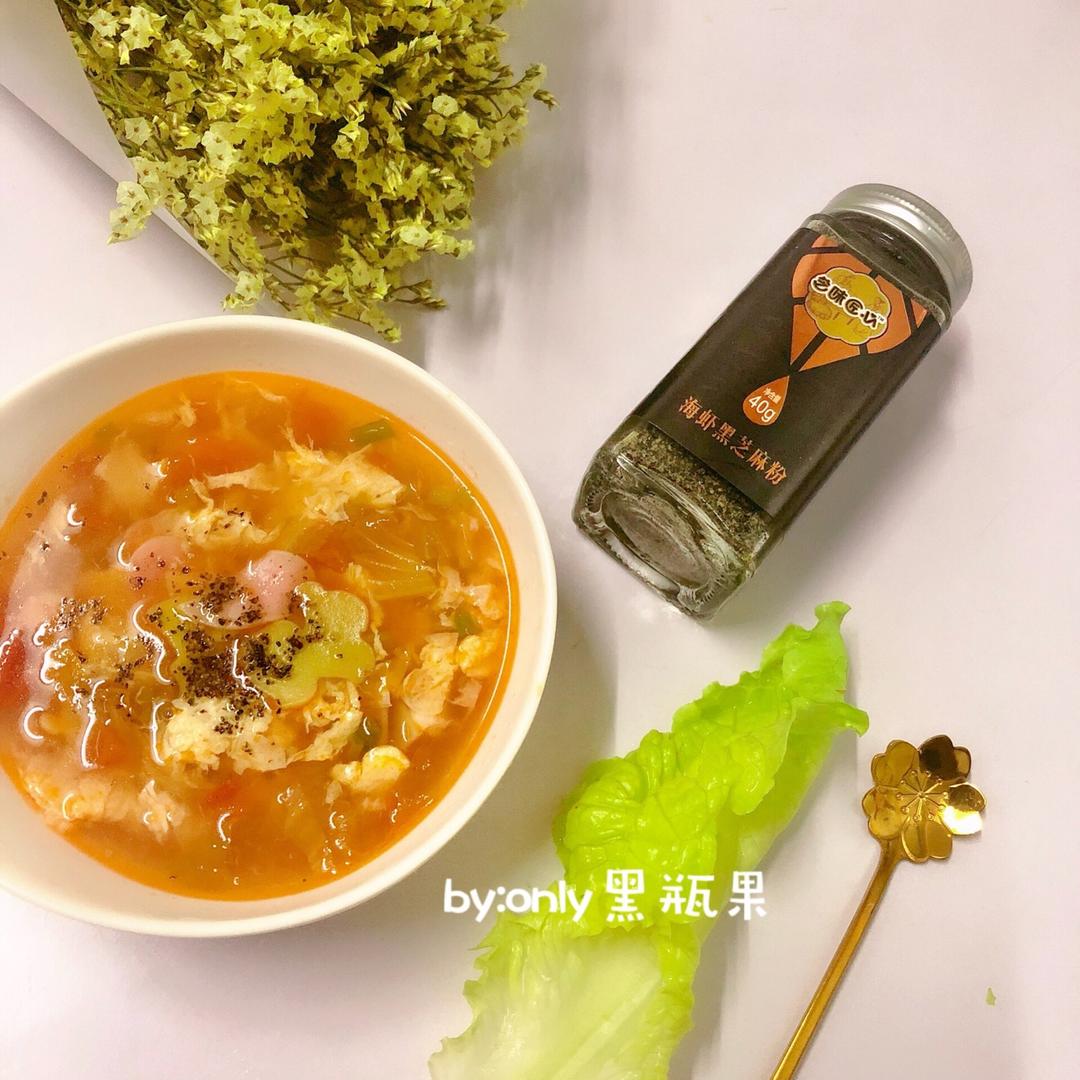 辅食鸡蛋番茄蔬菜面