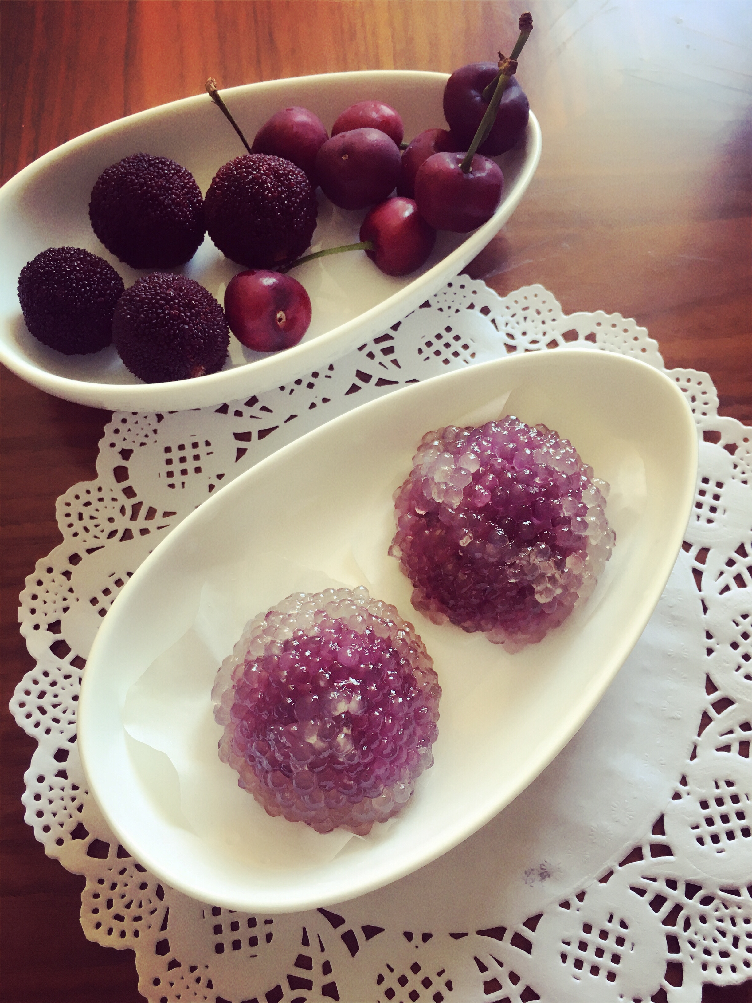 水晶紫薯糯米球的做法