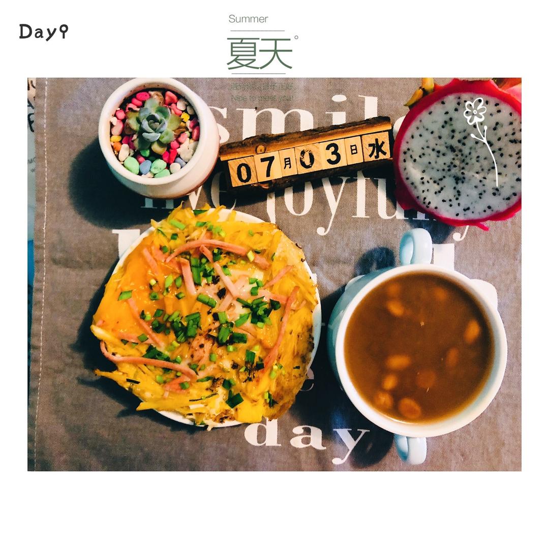 快手早餐—马铃薯火腿蛋