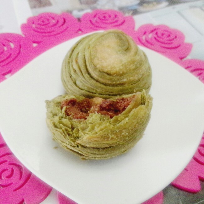 抹茶豆沙酥