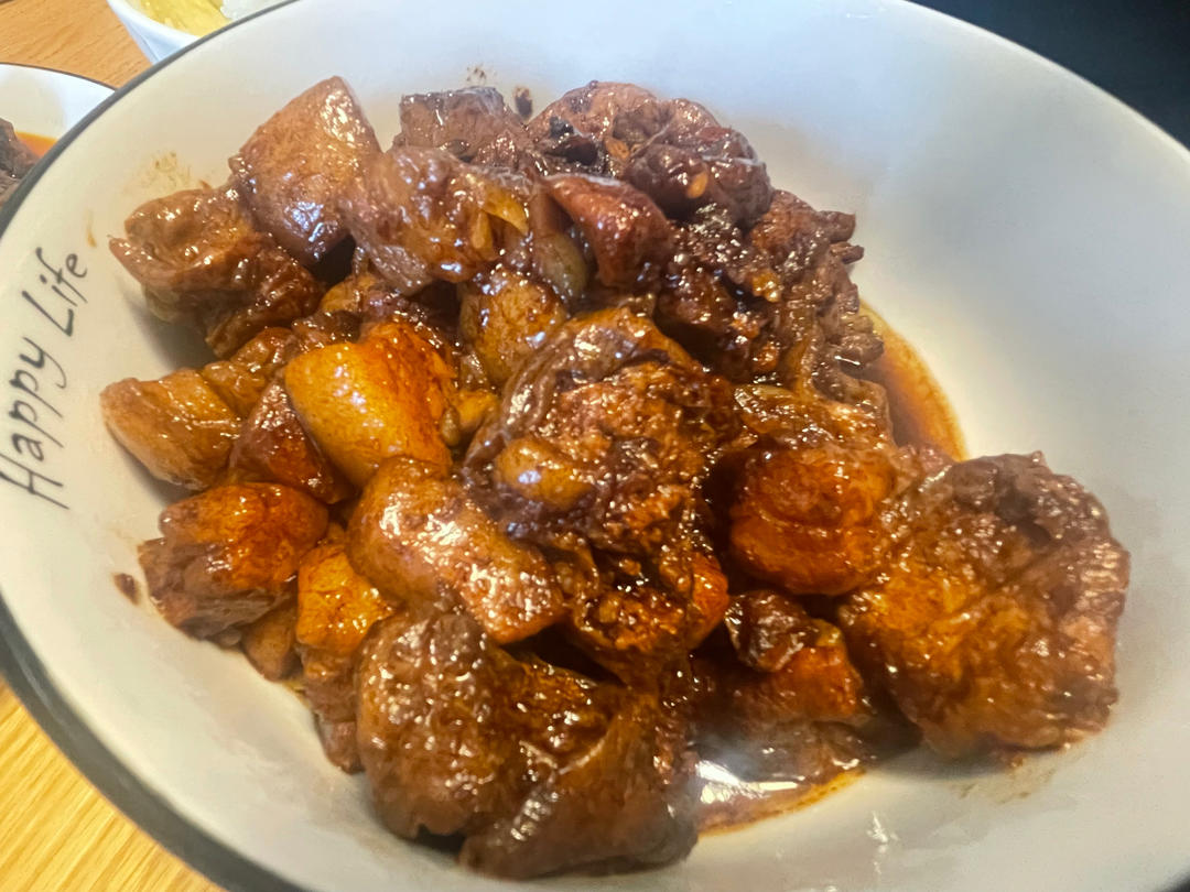 油豆腐红烧肉（快手又酥烂）高压锅版