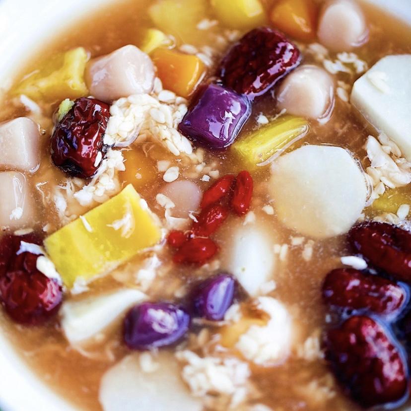 酒酿南瓜紫薯芋圆