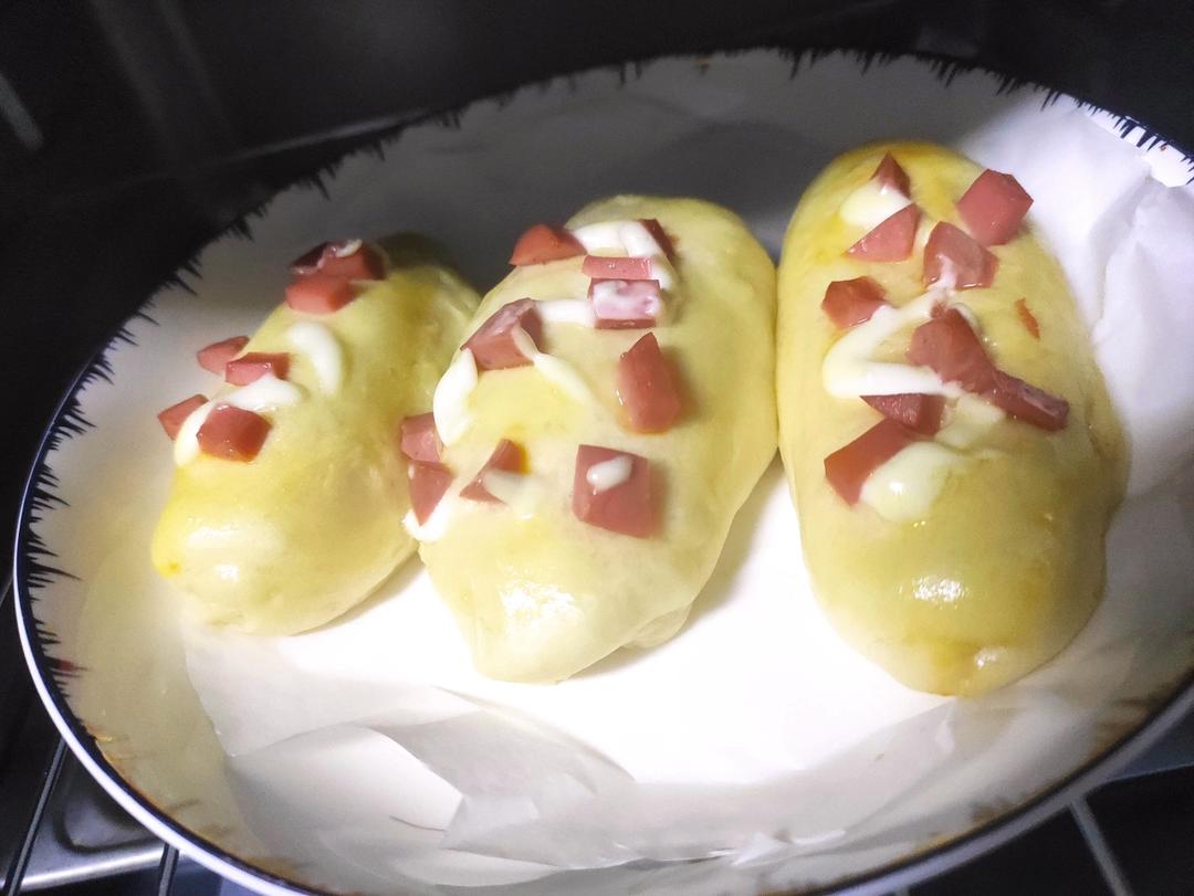 香葱火腿肉松面包