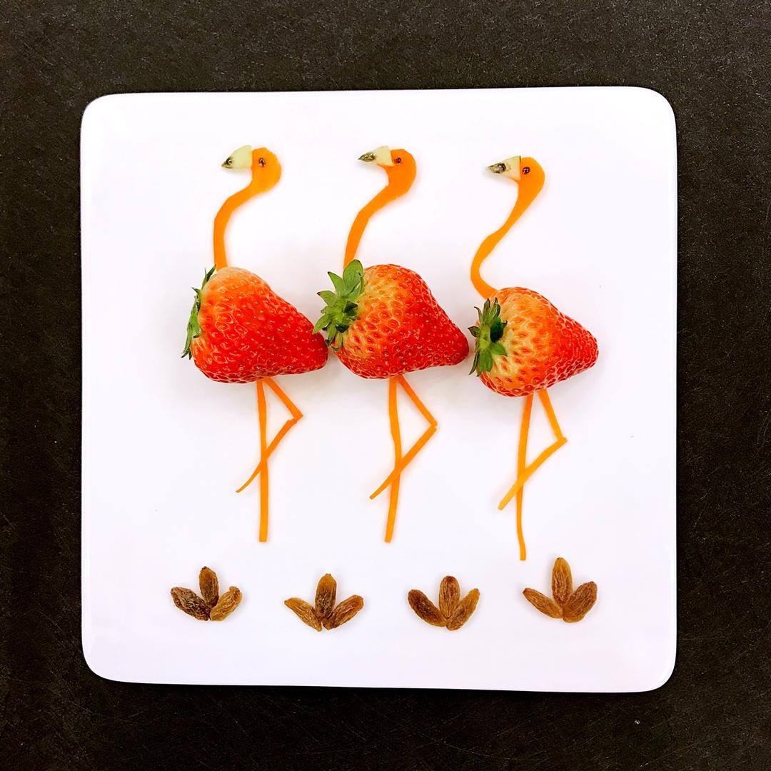 汤圆的姥姥做的我的水果餐盘画