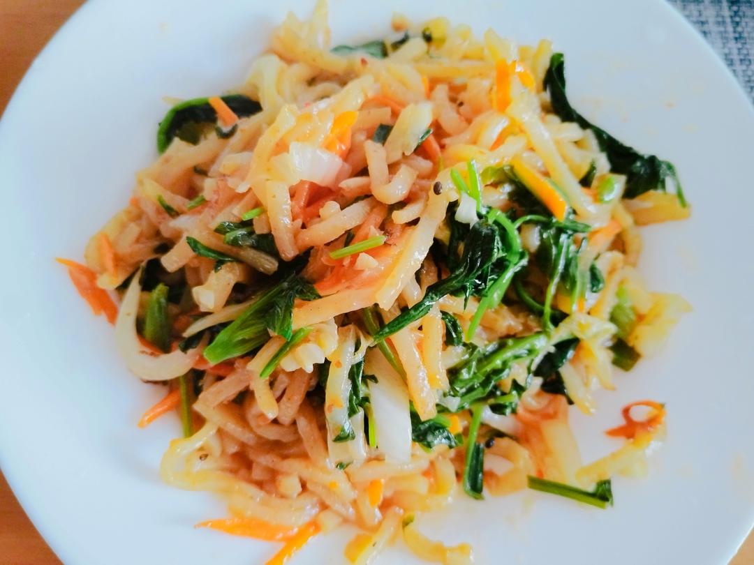 陕西私房炒饼[内附饼丝做法]