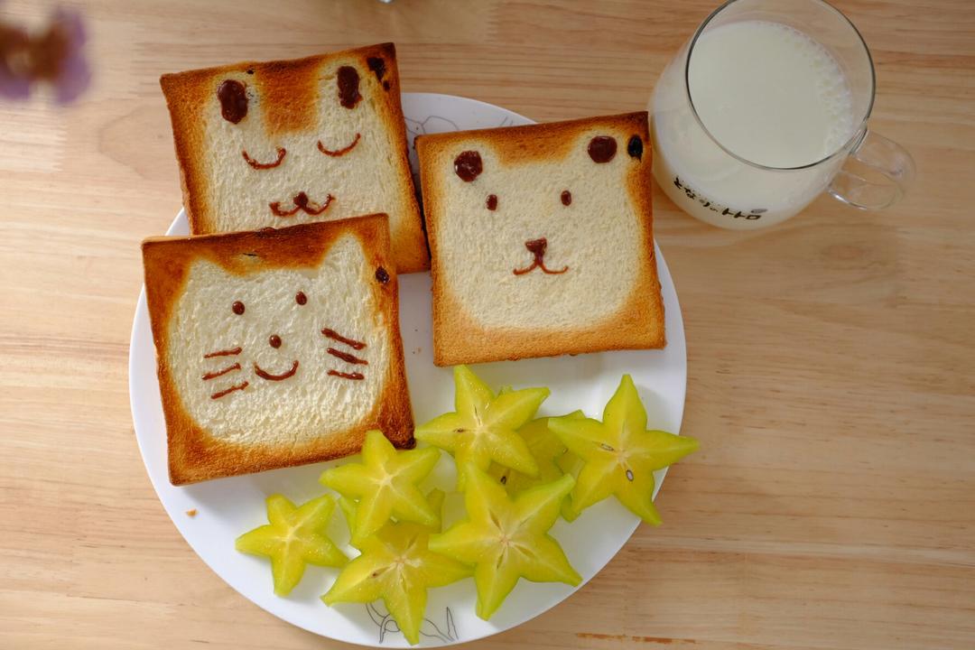 可爱到犯规的手绘烤吐司🍞巨简单❗️孩子最爱❗️