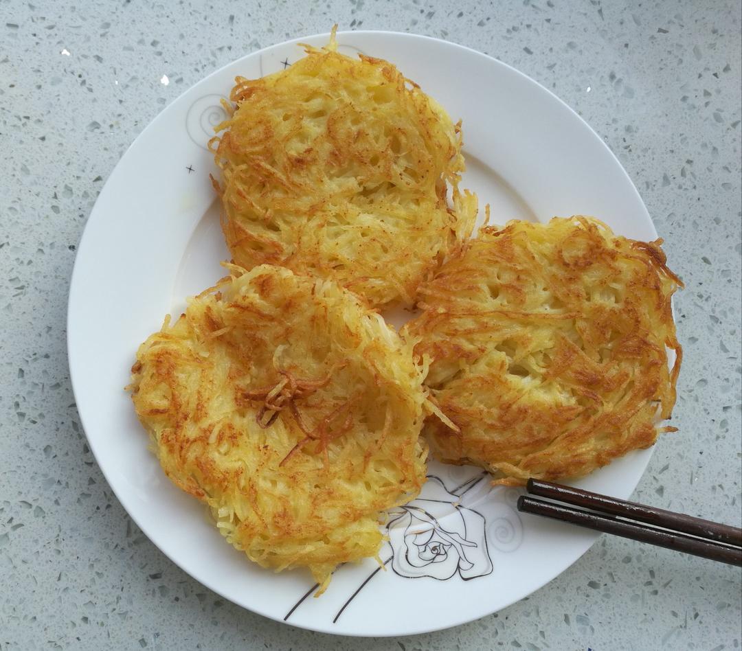 土豆丝鸡蛋饼