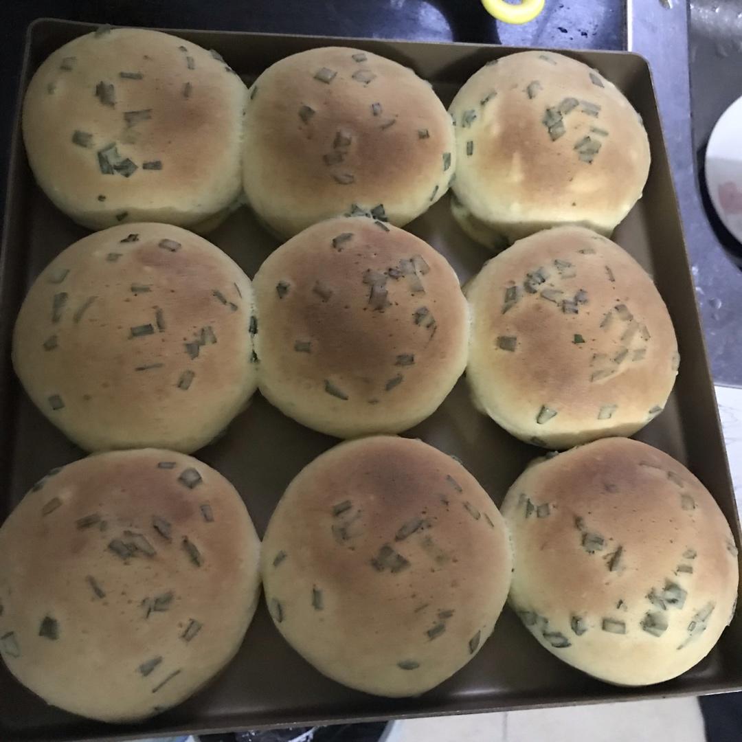 葱香肉松墨西哥面包（波兰种+烫种）