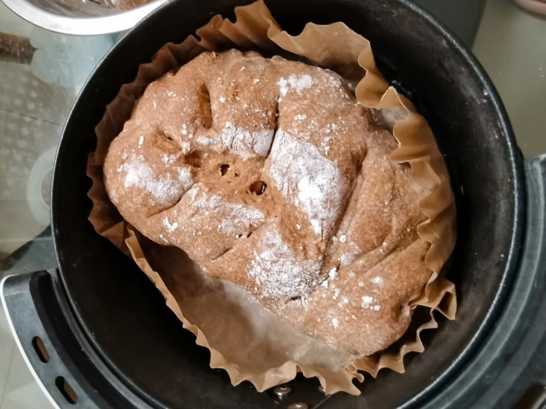 100%黑麦软欧包(免揉超快手)