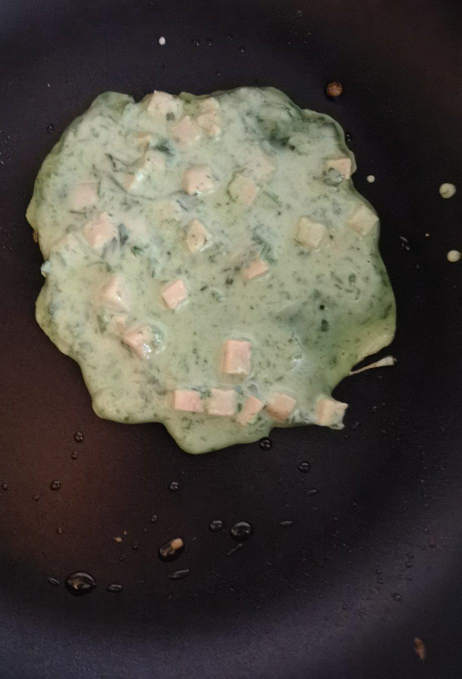 快手鸡蛋葱花煎饼