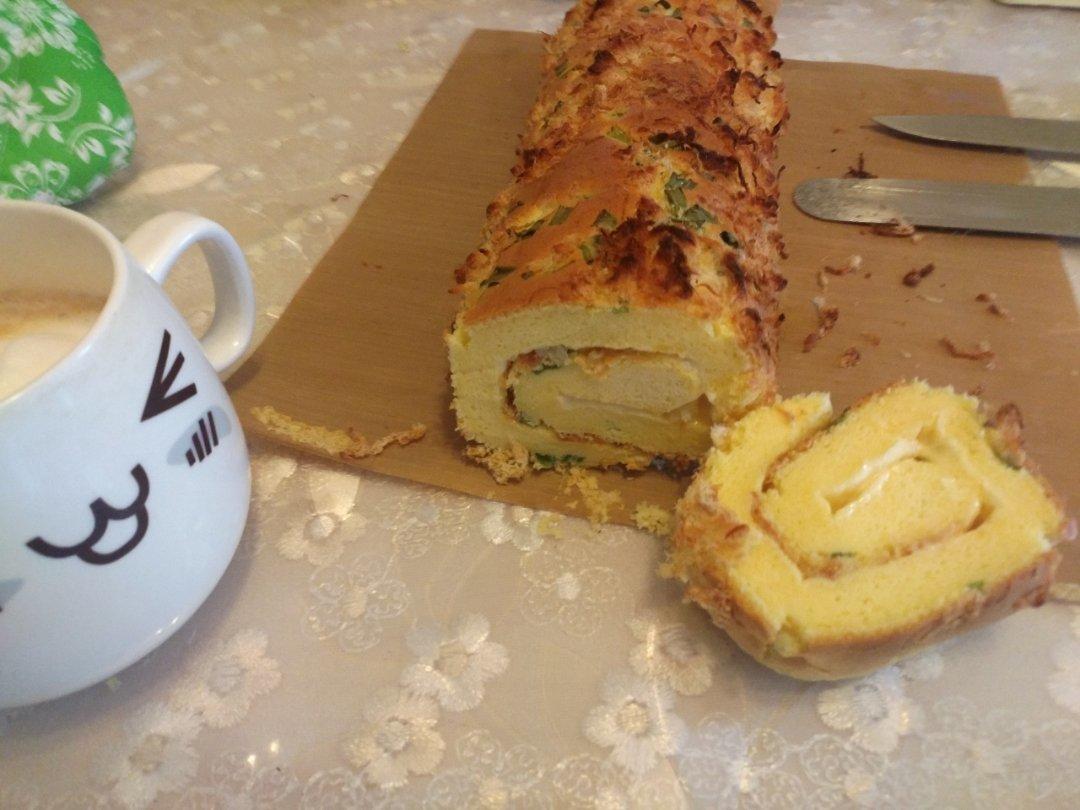 香葱肉松肥蛋糕卷～