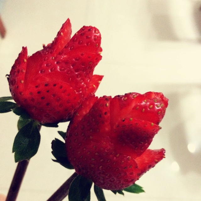 草莓玫瑰花