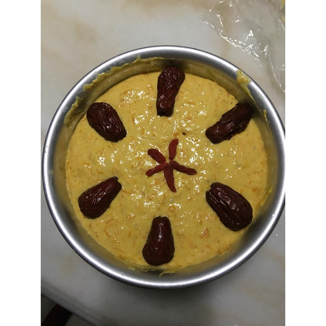 流氓兔0630做的南瓜蒸蛋糕