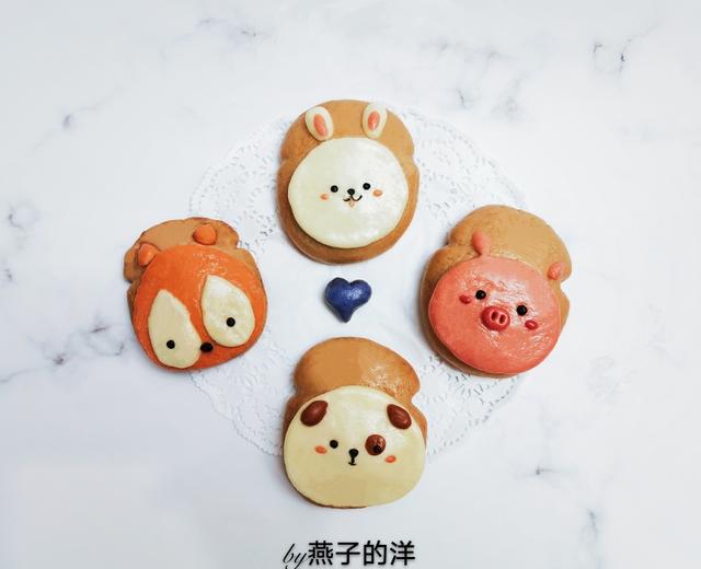 超可爱卡通包|假装全麦吐司的馒头的做法