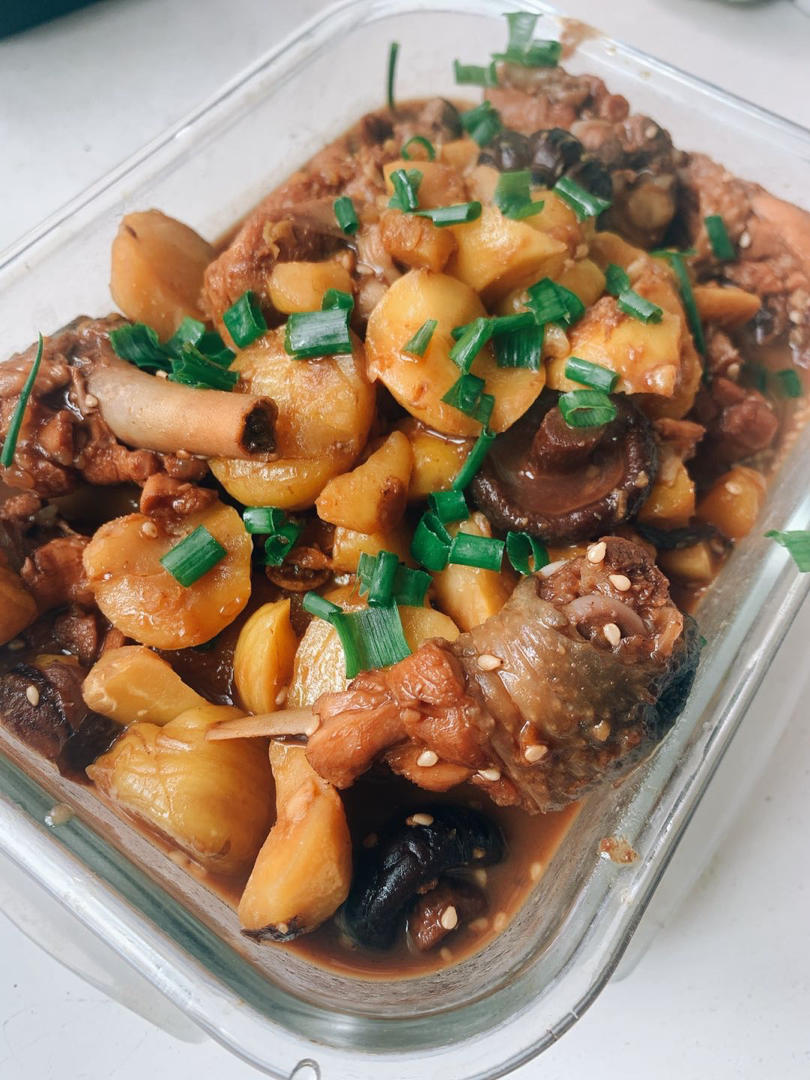 【栗子烧鸡】鸡肉都给你吃，栗子归我~