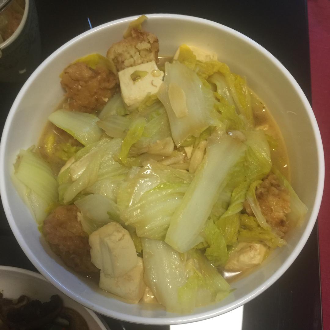 白菜炖豆腐