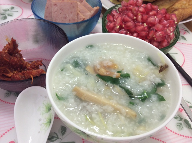 松茸干贝粥
