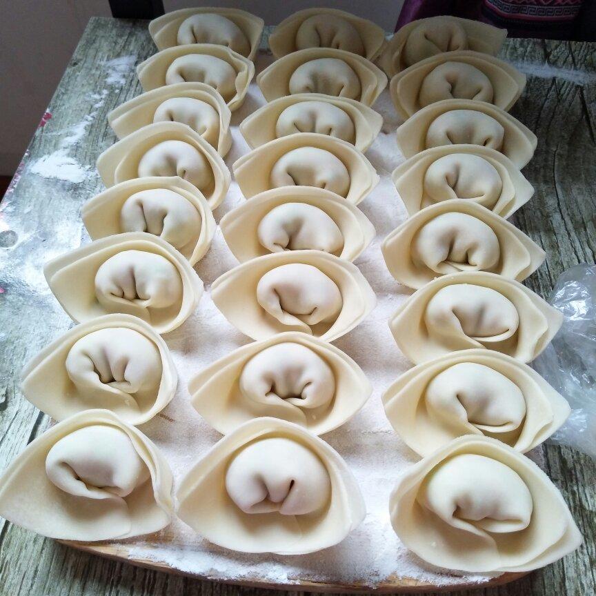 元宝馄饨的包法