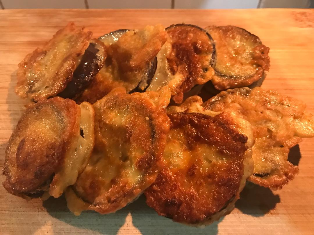 要瘦到100斤的胖子做的油炸茄子饼