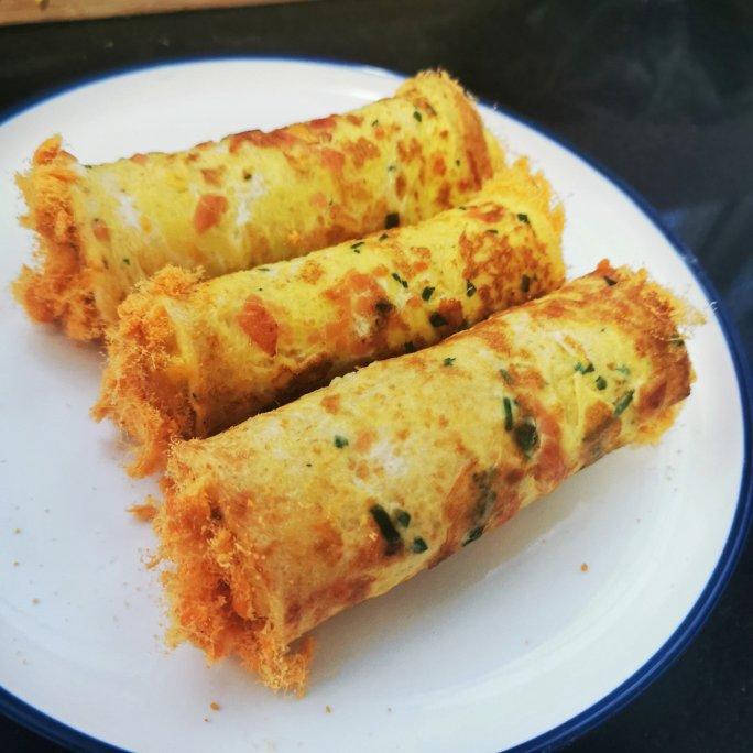 儿童早餐—肉松吐司卷