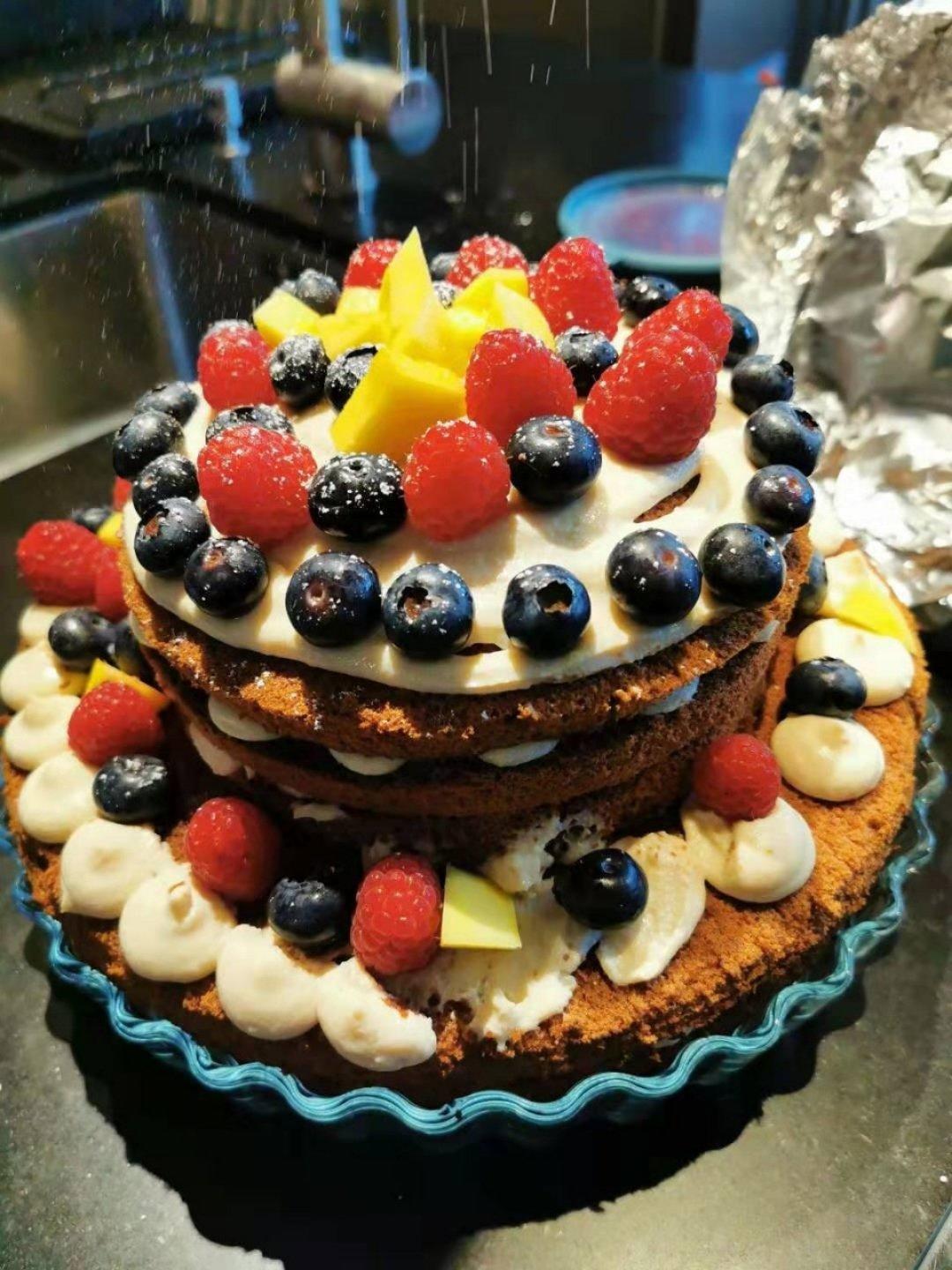 可可戚风蛋糕～8寸～百分百成功