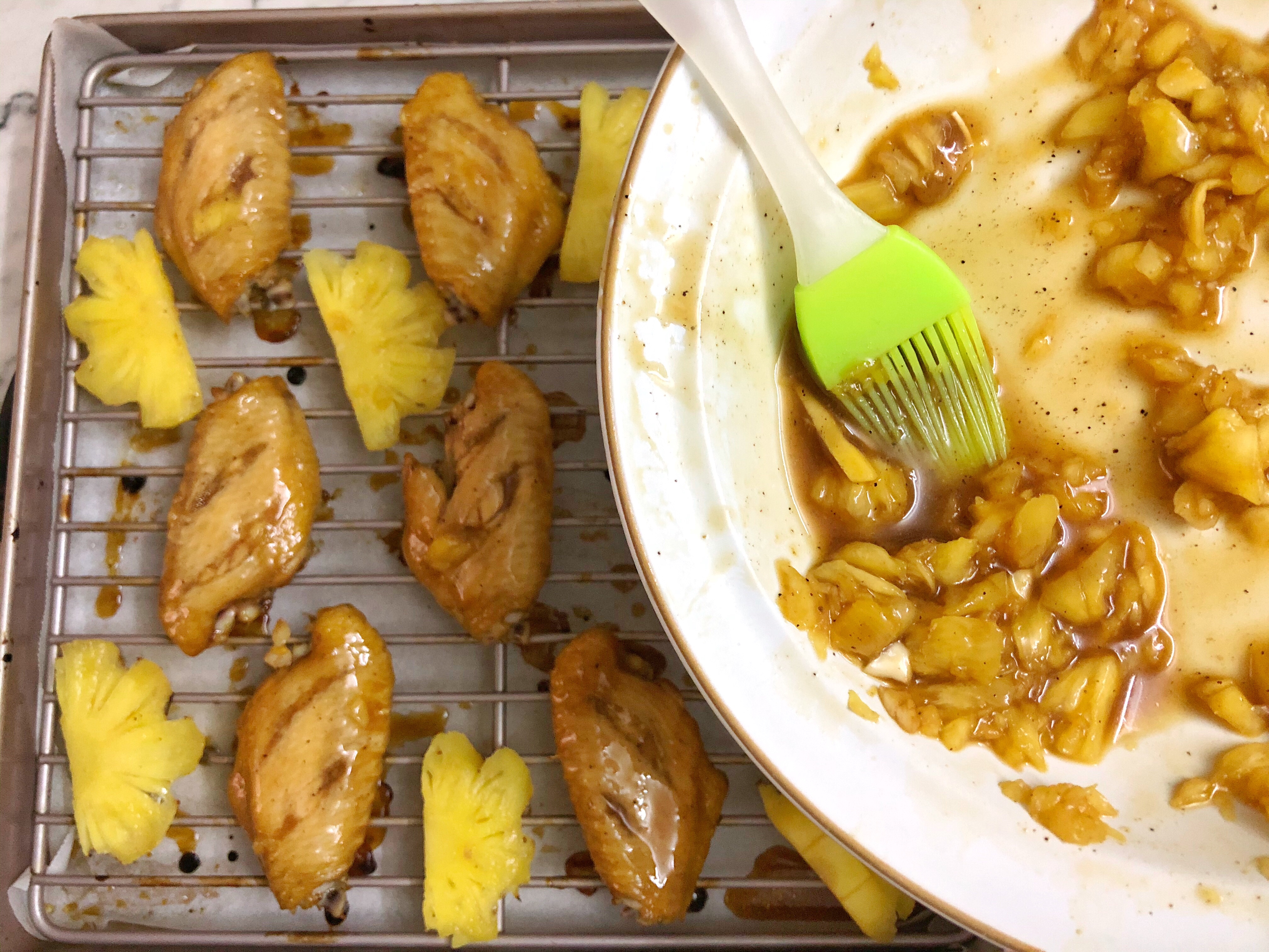 🍍解锁鸡翅的新吃法💯清香不油腻菠萝烤鸡翅的做法 步骤7