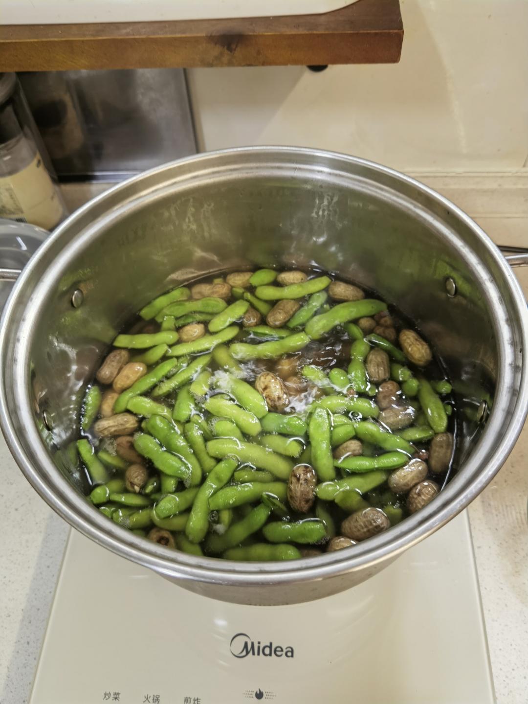 夏日必备煮五香毛豆花生🥜