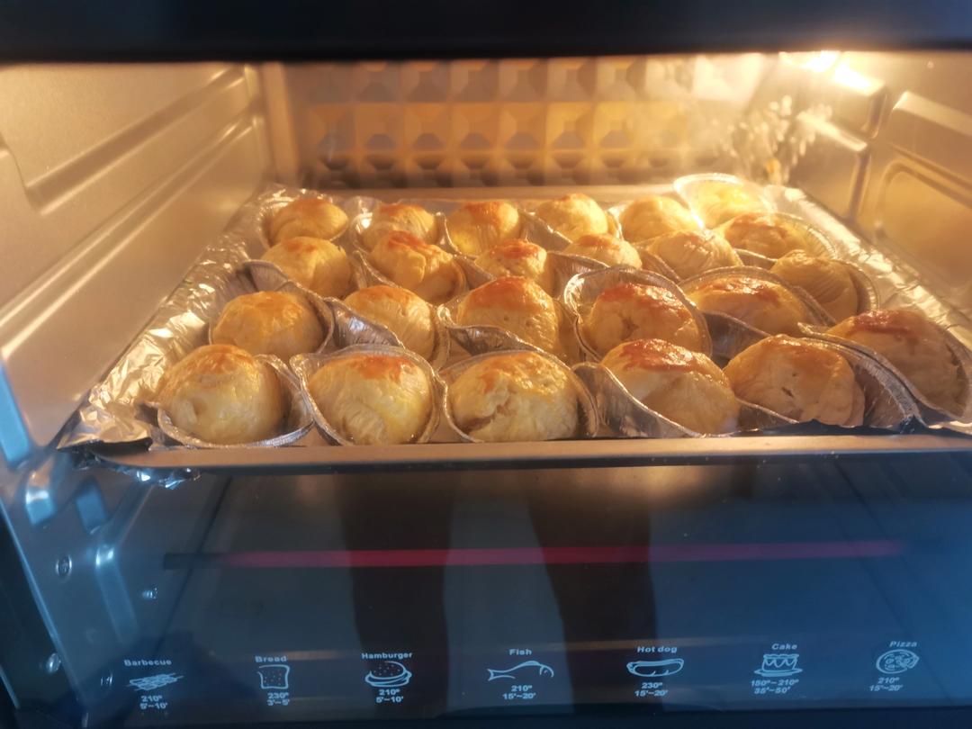 蛋挞皮烤汤圆