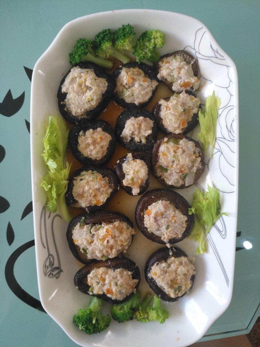 豆腐肉末酿香菇
