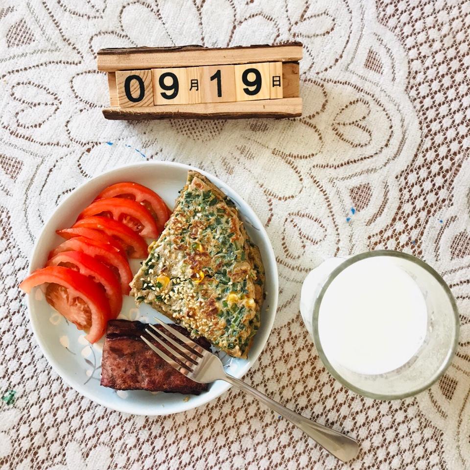 西红柿荞麦鸡蛋饼