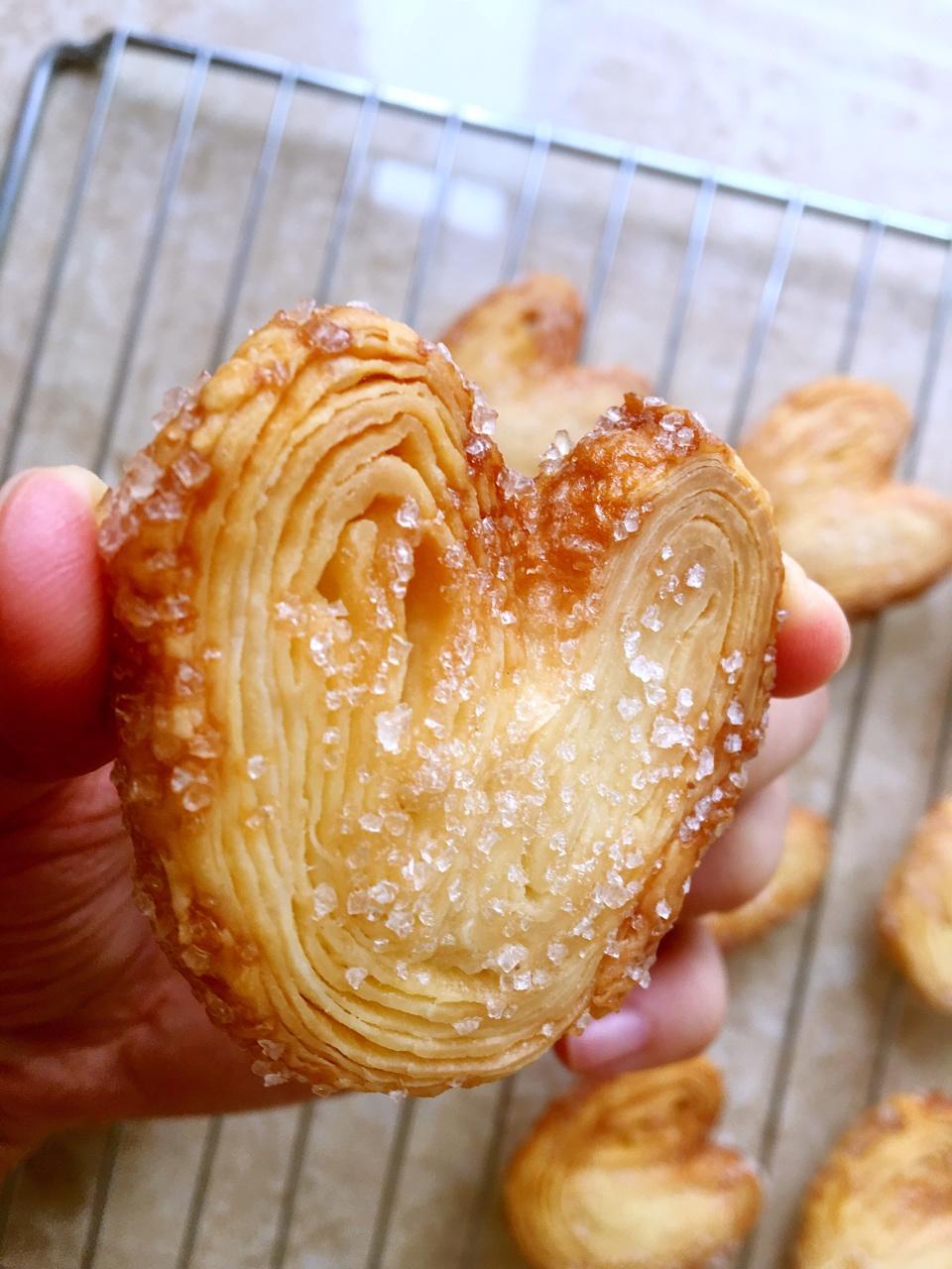 啾啾啾啾啾做的开酥基本功之蝴蝶酥