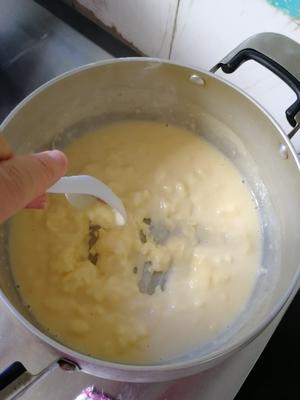 无油少糖宝宝吃的奶黄馅的做法 步骤5