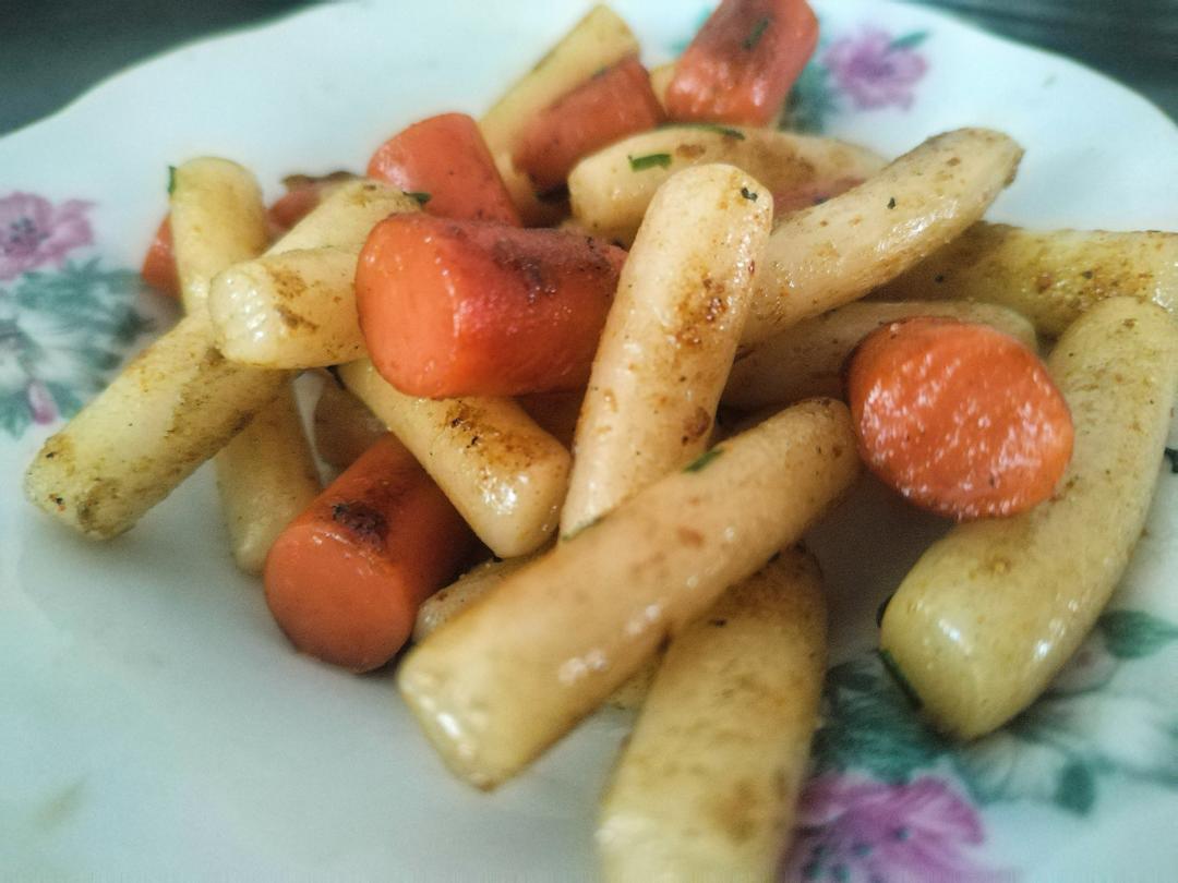 怎么吃都不够‼️孜然火腿辣炒年糕〰️香辣解谗