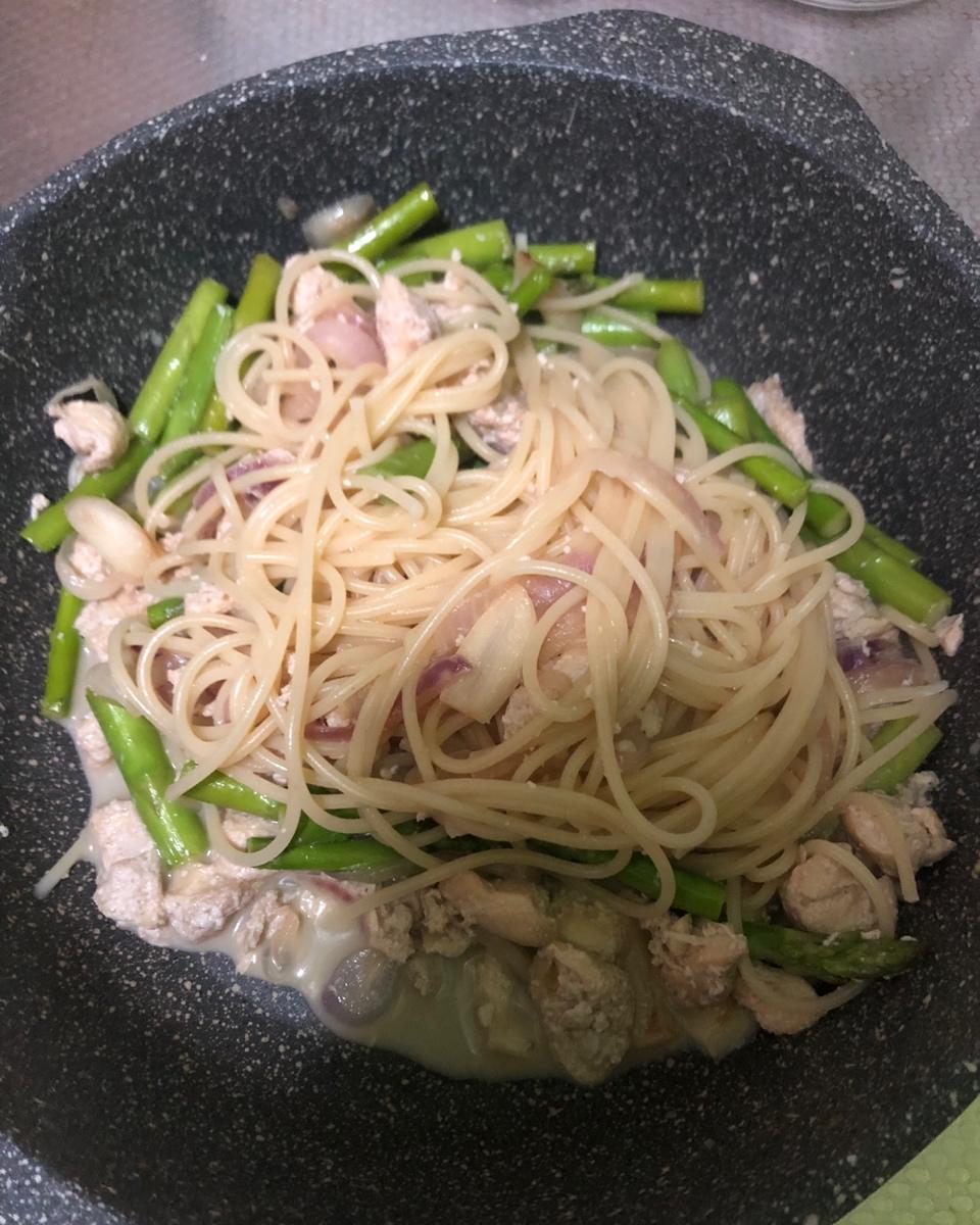 「昨日的美食」蘑菇金枪鱼意面