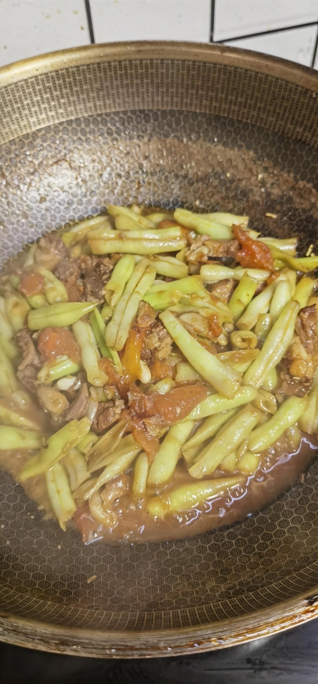西红柿炒豆角