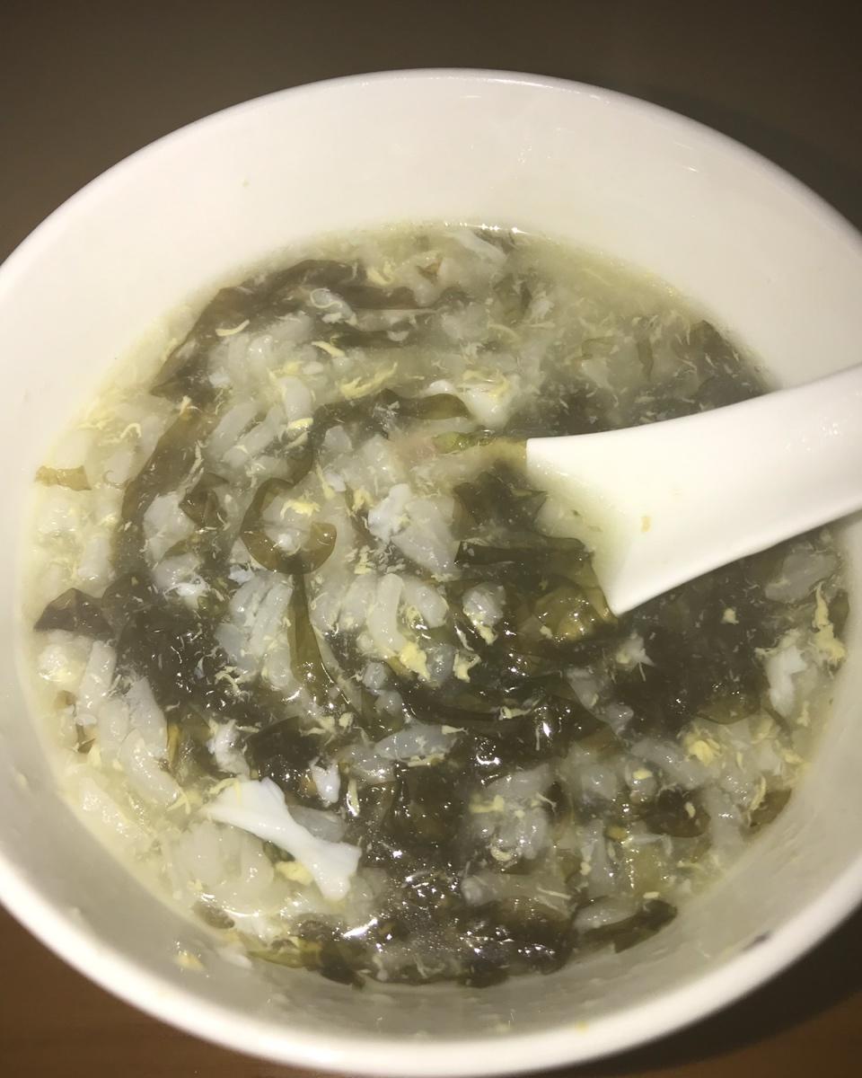 紫菜鸡蛋粥