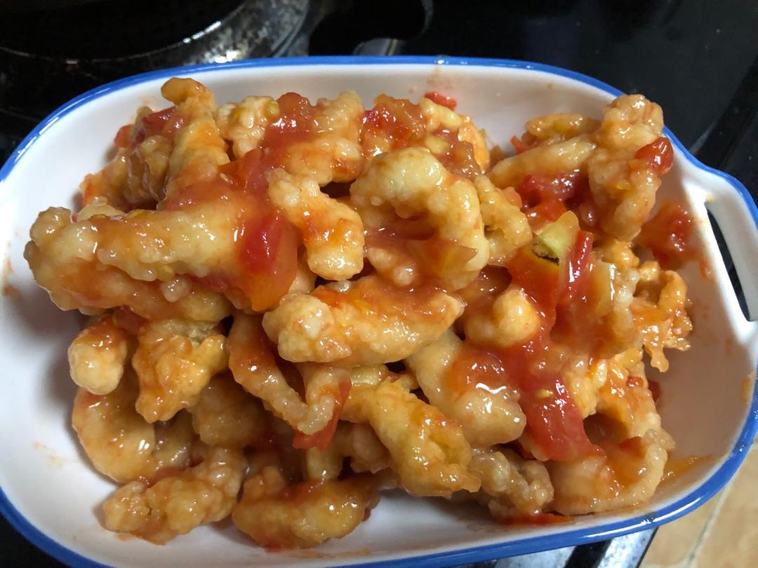 酸甜可口的糖醋里脊(鸡胸肉版)