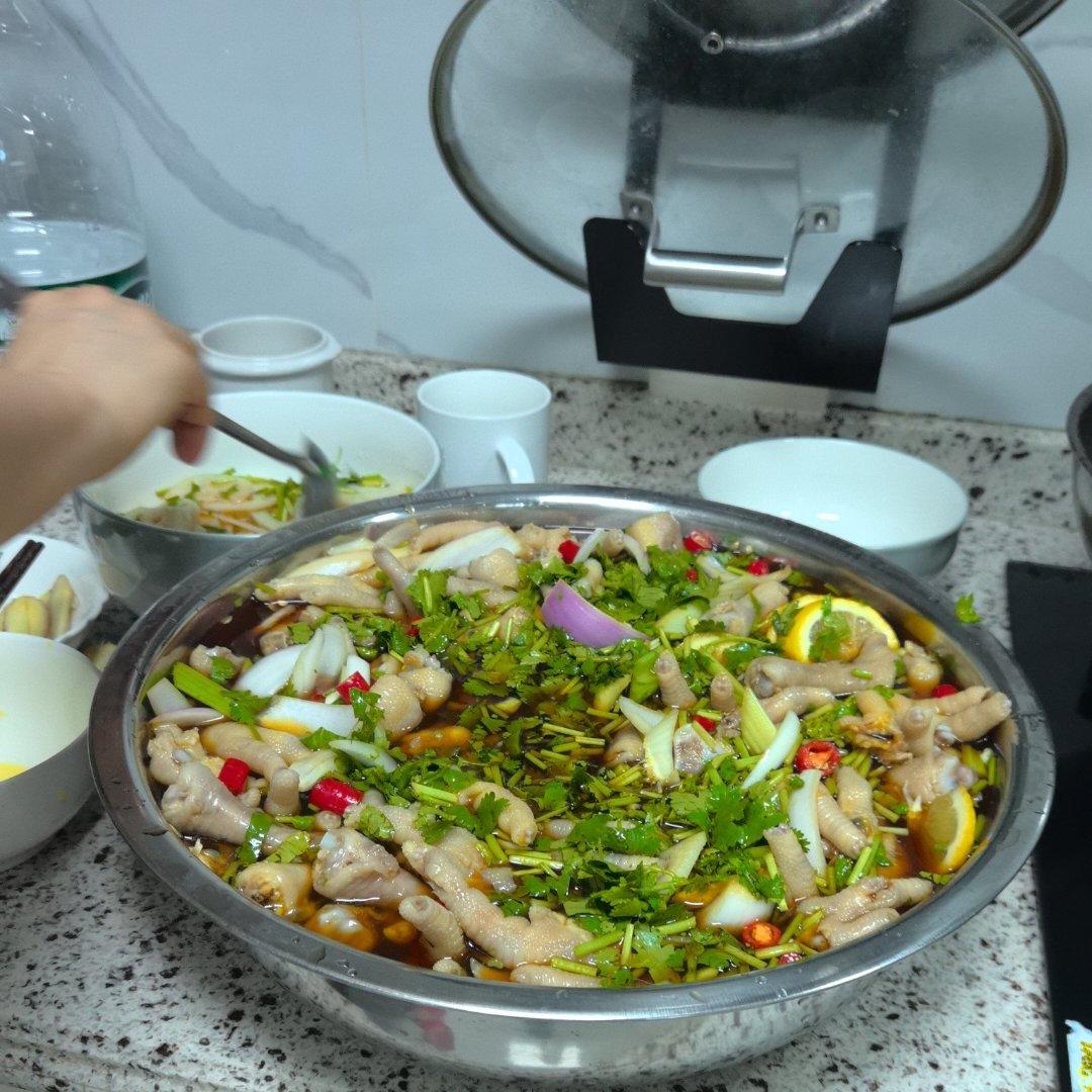 🍋柠檬百香果🌶️酸辣网红鸡爪
