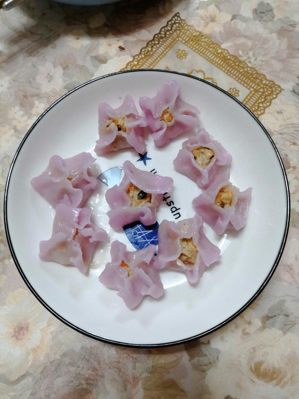 紫甘兰水晶蒸饺