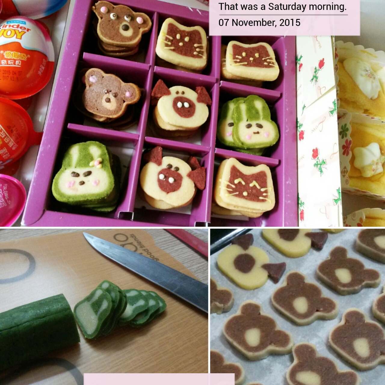 超可爱不用模具版动物曲奇饼干造型合集（小猪，小猫，青蛙，小熊，小兔）