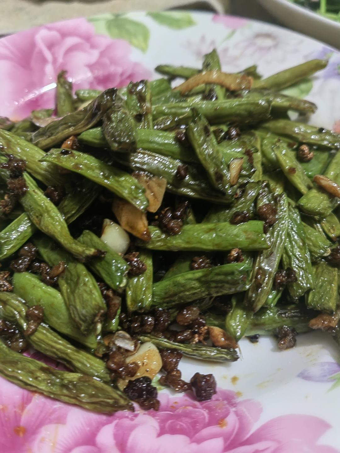 干煸豆角空气炸锅（不会太干版，有步骤图，0失败）