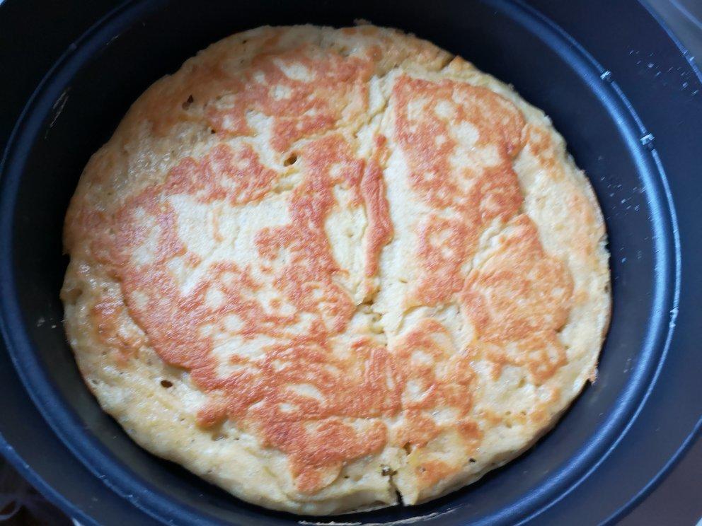 手不沾面做发面大饼
